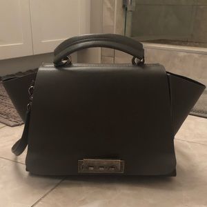 ZAC Zac Posen gray cross-body purse